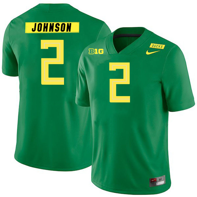 DJ Johnson Oregon Jersey,Oregon Ducks Football Uniforms Youth-Alternate Green